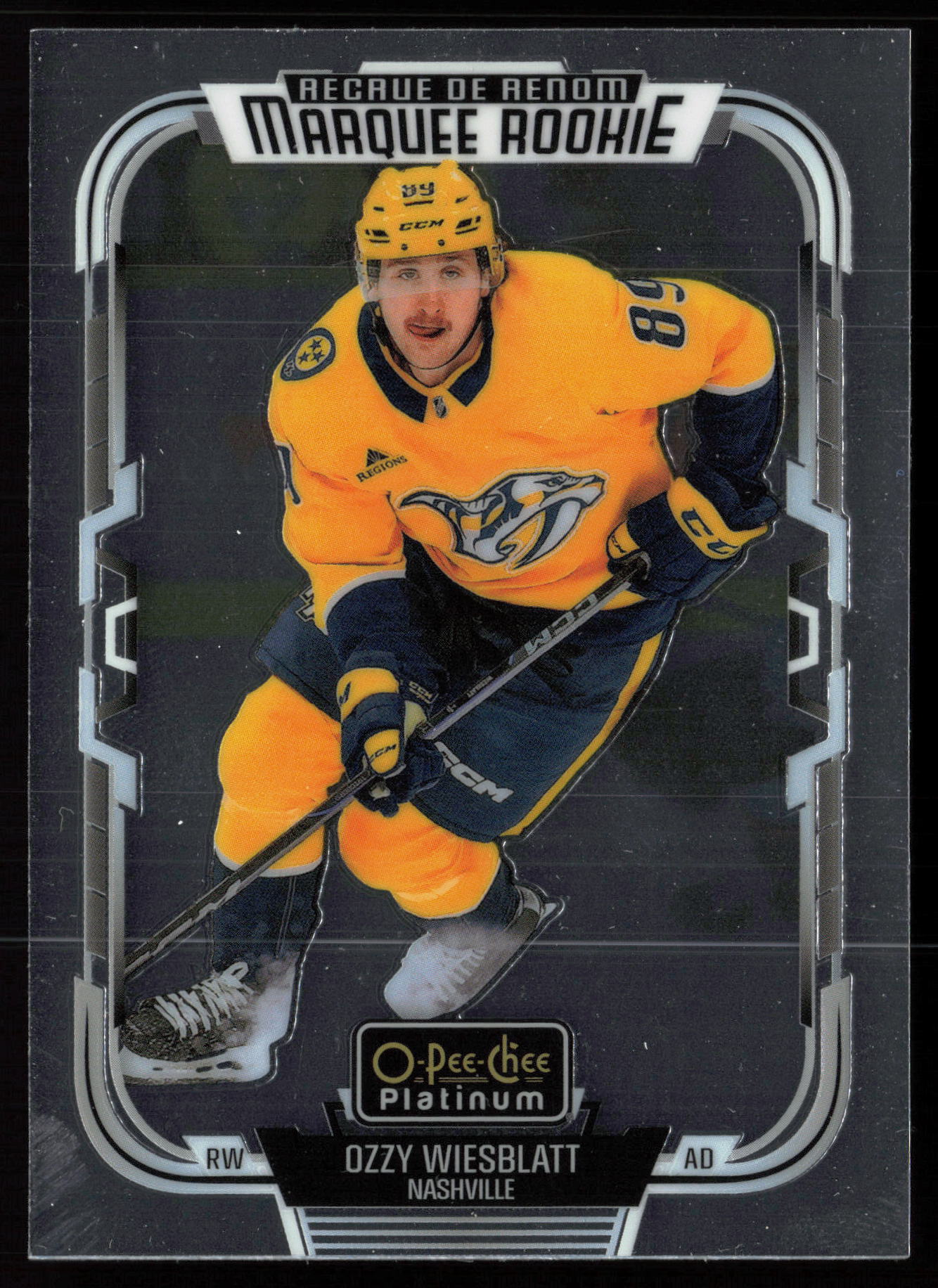 2025 2025-26 O-Pee-Chee Platinum Ozzy Wiesblatt Hockey card front — Card Source Canada