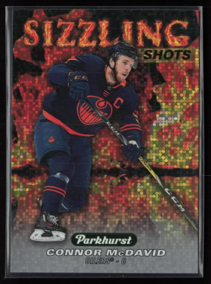 2022 2022-23 Parkhurst - Sizzling Shots Connor McDavid Hockey card — Front
