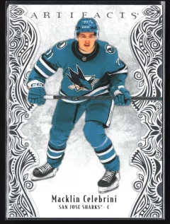 2025 2025-26 Upper Deck Artifacts Macklin Celebrini Hockey card front — Card Source Canada