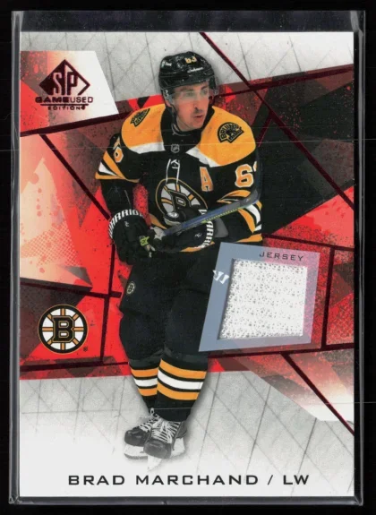 2021 2021-22 SP Game Used Brad Marchand Hockey card — Front