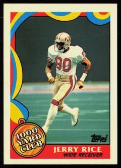 1989 1989 Topps Jerry Rice Football card front — Card Source Canada