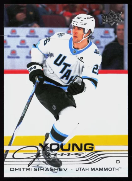 2025 2025-26 Upper Deck Dmitri Simashev Hockey card — Front