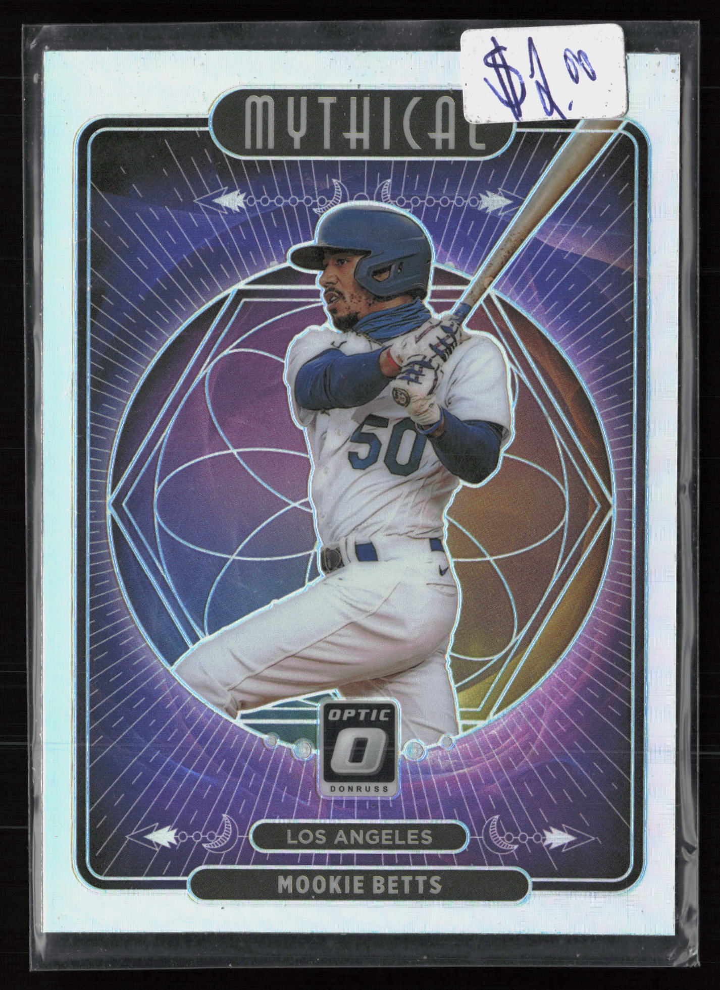 2021 2021 Donruss Optic Mookie Betts Baseball card front — Card Source Canada