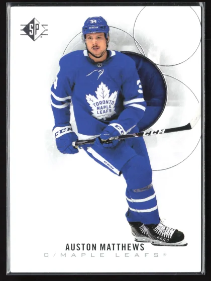 2020 2020-21 SP Authentic Auston Matthews Hockey card — Front