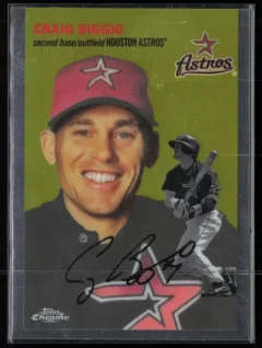 2023 2023 Topps Chrome Platinum Anniversary Craig Biggio Baseball card front — Card Source Canada