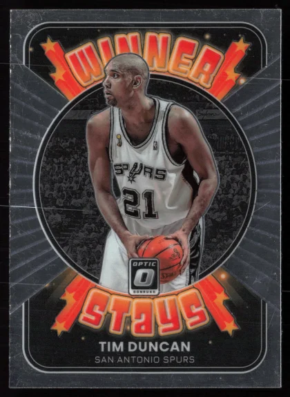 2021 2021-22 Donruss Optic Tim Duncan Basketball card — Front