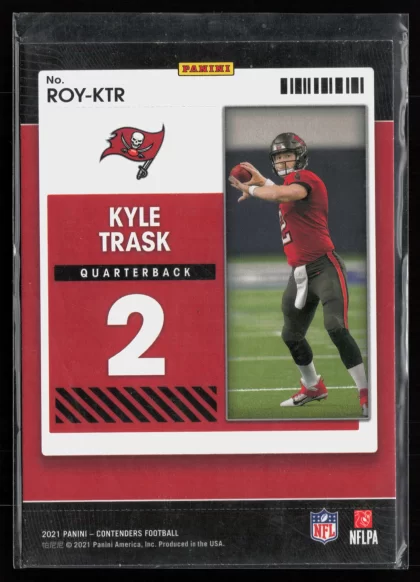2021 2021 Panini Contenders Kyle Trask Football card — Back thumbnail