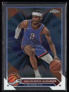 2023 2023-24 Topps Chrome Shai Gilgeous-Alexander Basketball card front — Card Source Canada