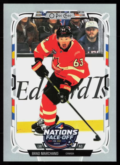 2025 2025-26 O-Pee-Chee Brad Marchand Hockey card — Front