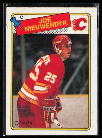 1988 1988-89 Topps Joe Nieuwendyk Hockey card — Front