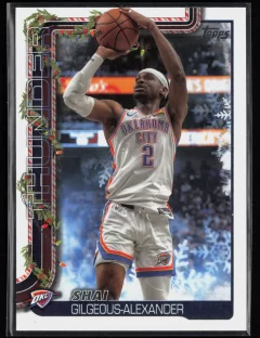 2025 2025-26 Topps Holiday Shai Gilgeous-Alexander Basketball card front — Card Source Canada