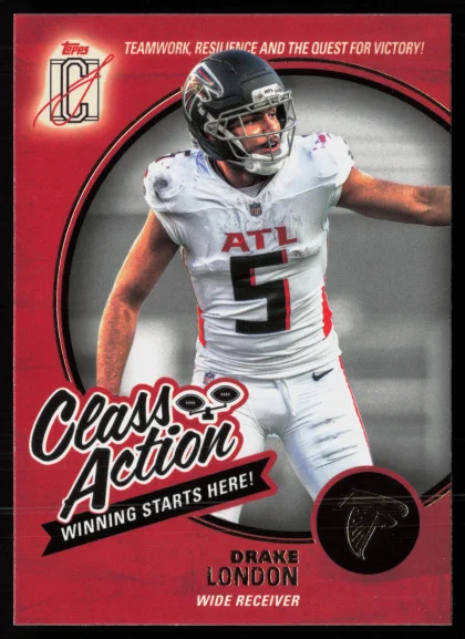 2025 2025 Topps Signature Class Drake London Football card — Front
