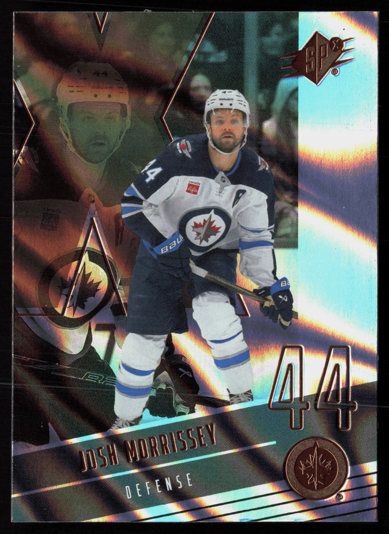 2025 2025-26 SPx Josh Morrissey Hockey card front — Card Source Canada