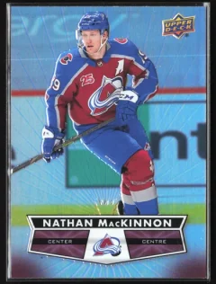 2021 2021-22 Upper Deck Tim Hortons Nathan MacKinnon Hockey card front — Card Source Canada