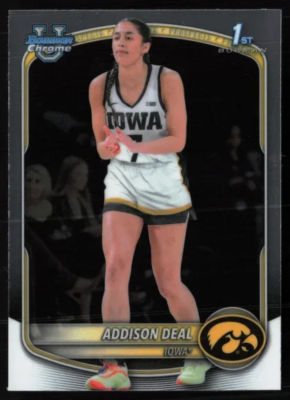 2025 2025-26 Bowman Addie Deal Basketball card — Front