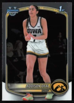 2025 2025-26 Bowman Addie Deal Basketball card front — Card Source Canada