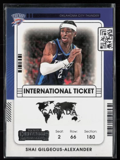 2021 2021-22 Panini Contenders Shai Gilgeous-Alexander Basketball card — Front