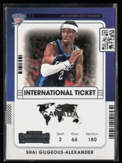2021 2021-22 Panini Contenders Shai Gilgeous-Alexander Basketball card front — Card Source Canada