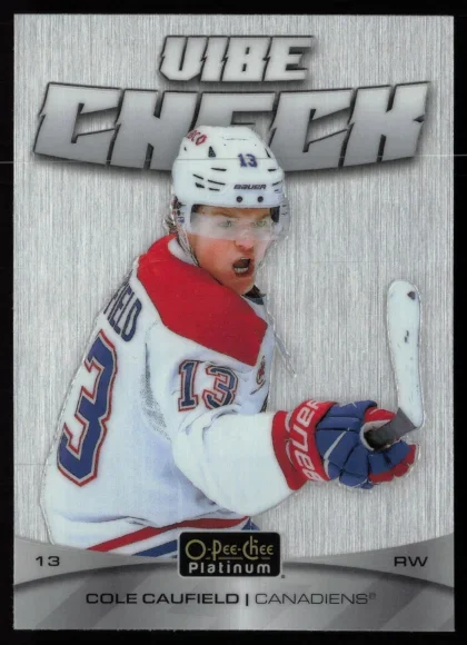 2025 2025-26 O-Pee-Chee Platinum Cole Caufield Hockey card — Front
