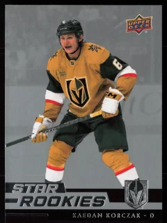 2022 2022-23 Upper Deck NHL Star Rookies Box Set Kaedan Korczak Hockey card front — Card Source Canada