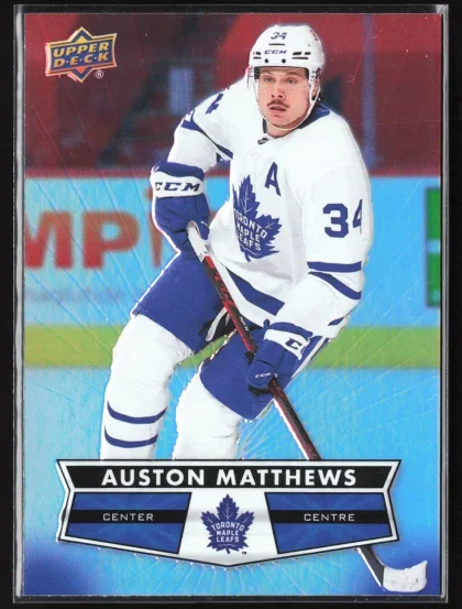 2021 2021-22 Upper Deck Tim Hortons Auston Matthews Hockey card — Front