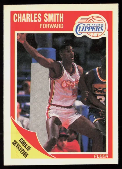1989 1989-90 Fleer Charles Smith Basketball card — Front