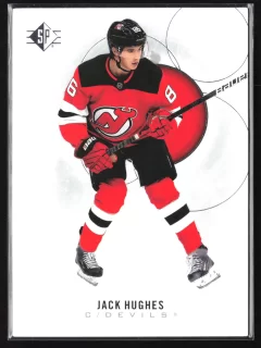 2020 2020-21 SP Jack Hughes Hockey card front — Card Source Canada