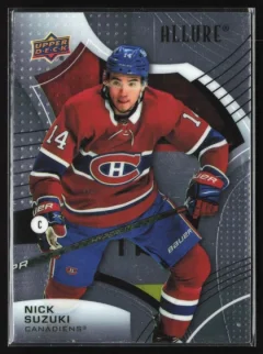 2021 2021-22 Upper Deck Allure Nick Suzuki Hockey card front — Card Source Canada