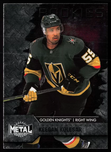 2020 2020-21 SkyBox Metal Universe Keegan Kolesar Hockey card — Front