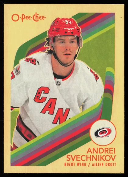 2023 2023-24 O-Pee-Chee Andrei Svechnikov Hockey card — Front