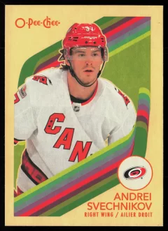 2023 2023-24 O-Pee-Chee Andrei Svechnikov Hockey card front — Card Source Canada