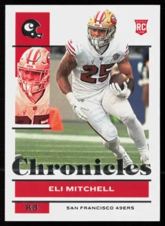 2021 2021 Panini Chronicles Eli Mitchell Football card front — Card Source Canada