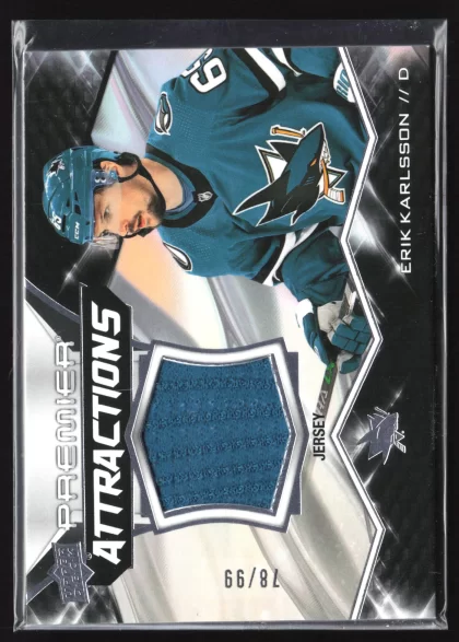 2022 2022-23 Upper Deck Premier Erik Karlsson Hockey card — Front