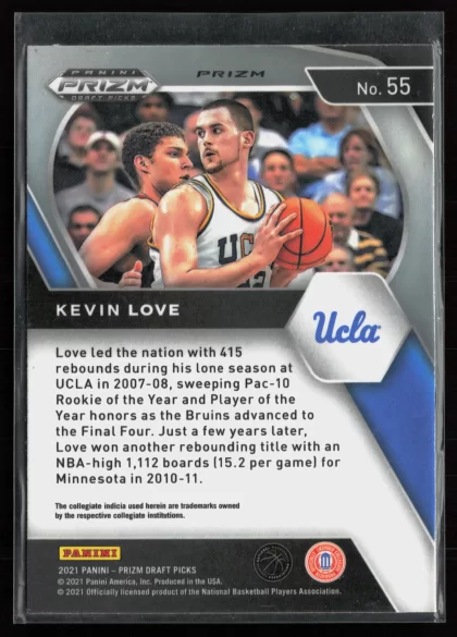 2021 2021 Panini Prizm Draft Picks Kevin Love Basketball card — Back thumbnail