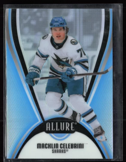 2025 2025-26 Upper Deck Allure Macklin Celebrini Hockey card — Front