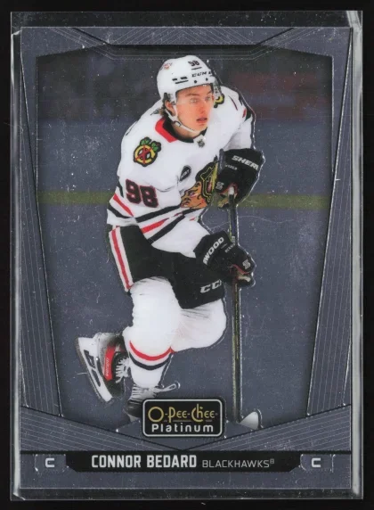 2024 2024-25 O-Pee-Chee Platinum Connor Bedard Hockey card — Front