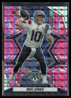 2022 2022 Panini Mosaic Mac Jones Football card front — Card Source Canada