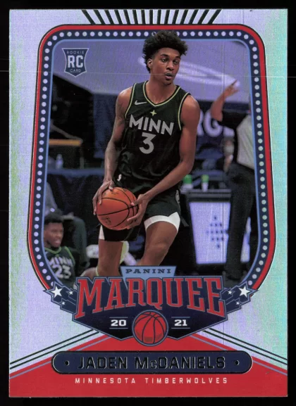 2020 2020-21 Panini Chronicles Jaden McDaniels Basketball card — Front