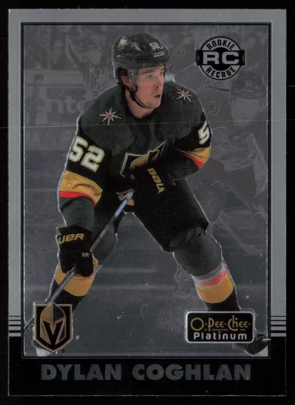 2020 2020-21 O-Pee-Chee Platinum Dylan Coghlan Hockey card — Front