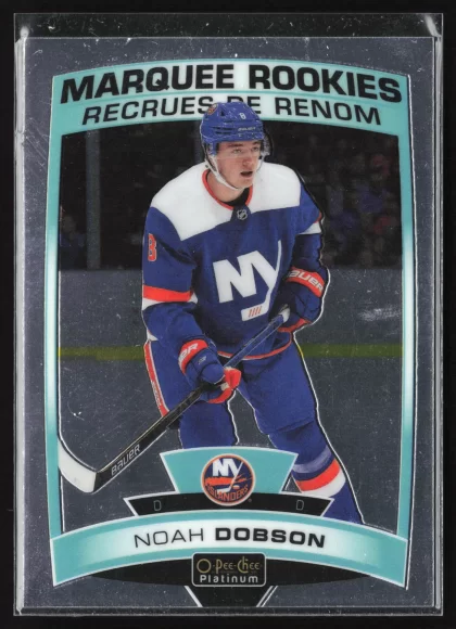 2019 2019-20 O-Pee-Chee Platinum Noah Dobson Hockey card — Front