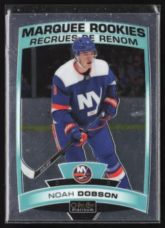 2019 2019-20 O-Pee-Chee Platinum Noah Dobson Hockey card front — Card Source Canada