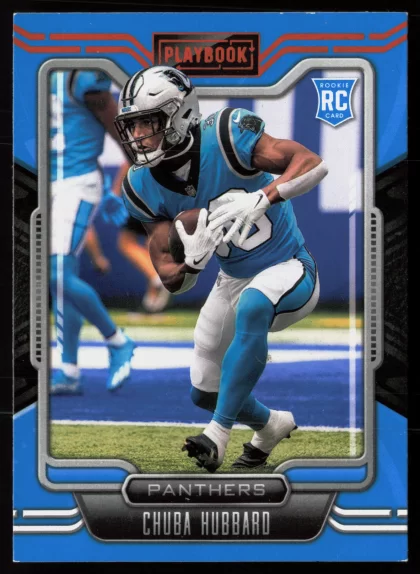 2021 2021 Panini Playbook Chuba Hubbard Football card — Front