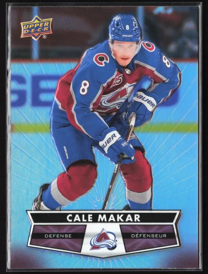 2021 2021-22 Upper Deck Tim Hortons Cale Makar Hockey card — Front
