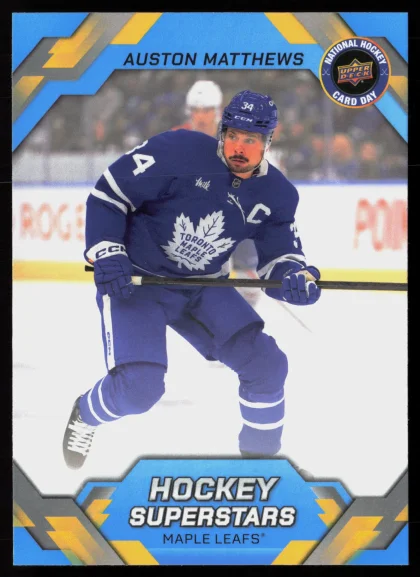 2026 2026 Upper Deck National Hockey Card Day Auston Matthews Hockey card — Front