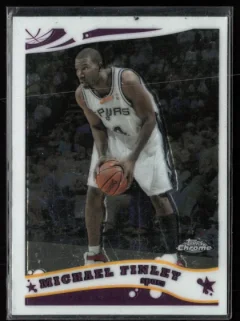2005 2005-06 Topps Chrome Michael Finley Basketball card front — Card Source Canada