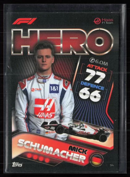 2022 2022 Topps Turbo Attax F1 Mick Schumacher Racing card — Front