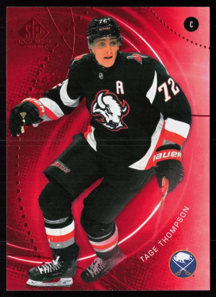 2025 2025-26 SP Game Used Tage Thompson Hockey card — Front