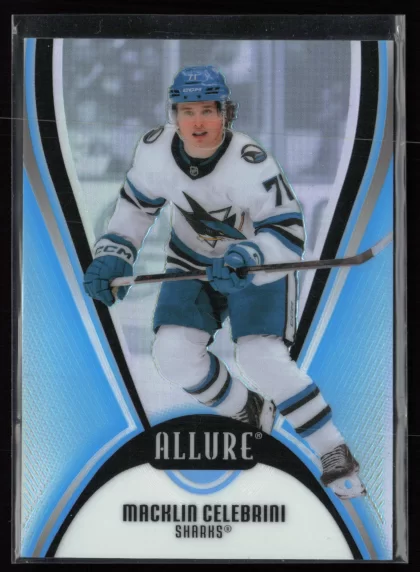2025 2025-26 Upper Deck Allure Macklin Celebrini Hockey card — Front