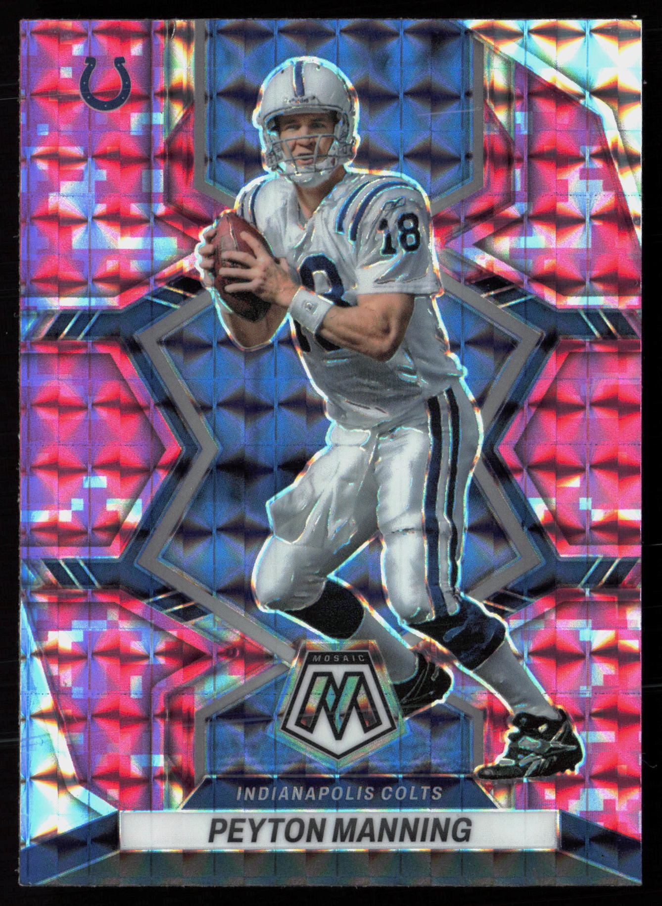 2022 2022 Panini Mosaic Peyton Manning Football card front — Card Source Canada