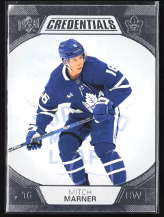 2022 2022-23 Upper Deck Credentials Mitch Marner Hockey card front — Card Source Canada